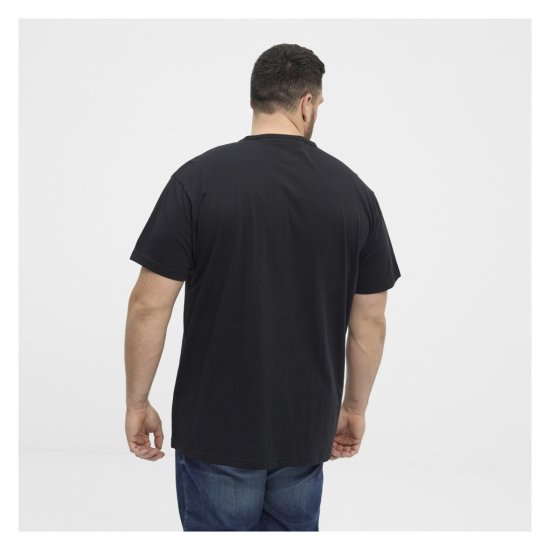North Latitude Denim Printed Logo T-Shirt Black - Trička - Trička nadměrné velikosti - 2XL-14XL