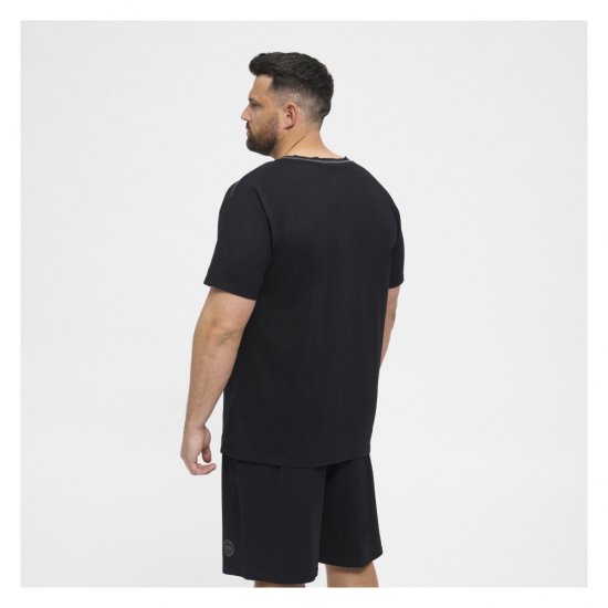 North Latitude Pyjama T-Shirt V-Neck Short Sleeve Black - Pyžama/oblečení pro volný čas - Pyžama/oblečení pro volný čas 2XL-10XL