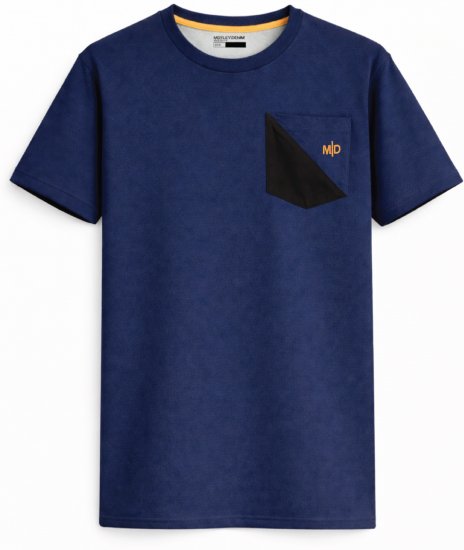 Motley Denim Milan Tričko Tmavé indigo - Trička - Trička nadměrné velikosti - 2XL-14XL