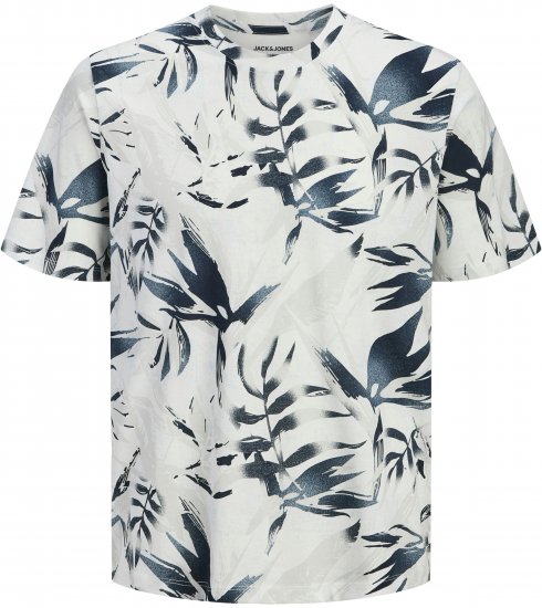 Jack & Jones Honolulu T-Shirt White - Trička - Trička nadměrné velikosti - 2XL-14XL