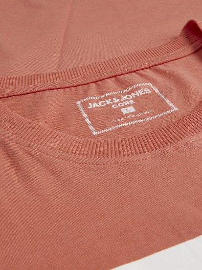 Jack & Jones Spring Logo T-Shirt Pink - Trička - Trička nadměrné velikosti - 2XL-14XL