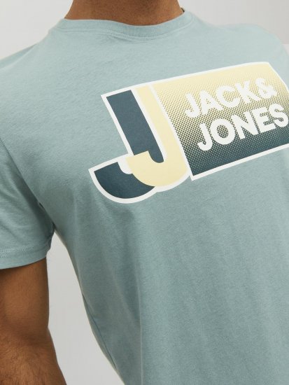 Jack & Jones Logan T-Shirt Grey - Trička - Trička nadměrné velikosti - 2XL-14XL