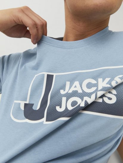 Jack & Jones Logan T-Shirt Turquoise - Trička - Trička nadměrné velikosti - 2XL-14XL