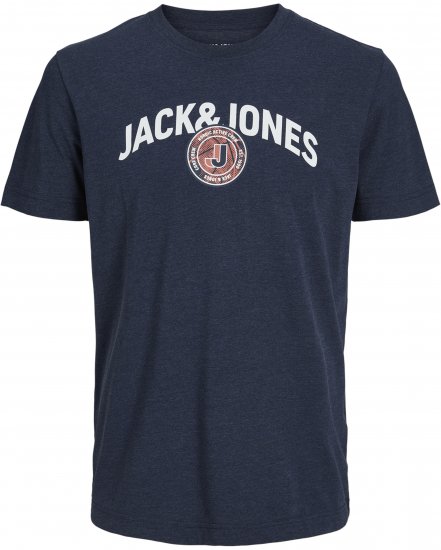Jack & Jones Ounce T-Shirt Navy - Trička - Trička nadměrné velikosti - 2XL-14XL
