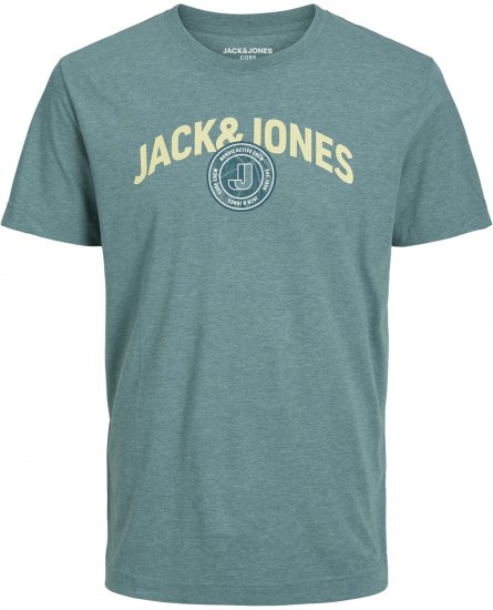 Jack & Jones Ounce Logo T-Shirt Grey - Trička - Trička nadměrné velikosti - 2XL-14XL