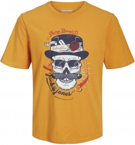 Jack & Jones Roxbury T-Shirt Orange - Trička - Trička nadměrné velikosti - 2XL-14XL