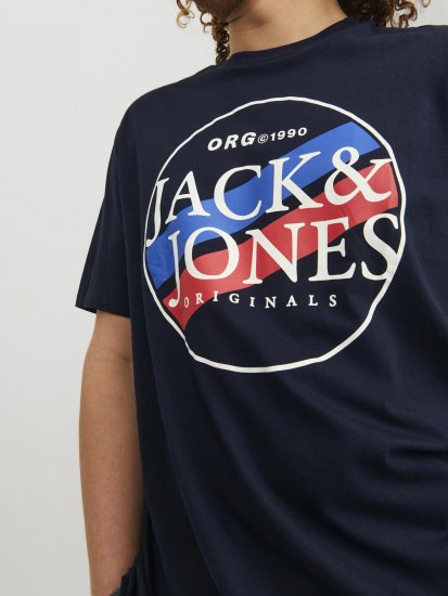 Jack & Jones Codyy T-Shirt Navy - Trička - Trička nadměrné velikosti - 2XL-14XL