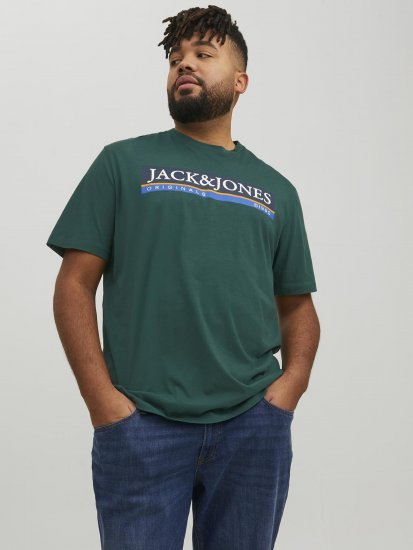 Jack & Jones Codyy T-Shirt Green - Trička - Trička nadměrné velikosti - 2XL-14XL
