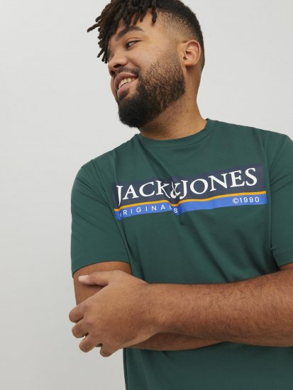 Jack & Jones Codyy T-Shirt Green - Trička - Trička nadměrné velikosti - 2XL-14XL