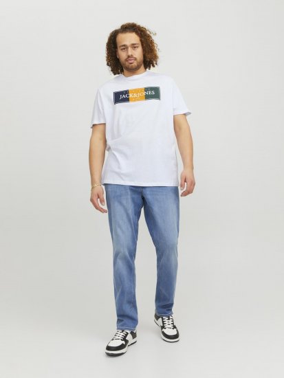 Jack & Jones Codyy T-Shirt White - Trička - Trička nadměrné velikosti - 2XL-14XL