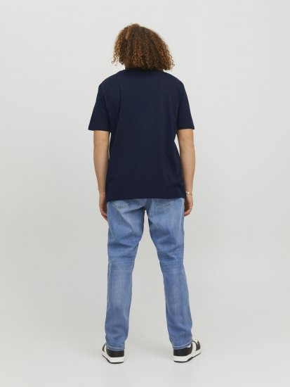 Jack & Jones Copenhagen Photo T-Shirt Navy - Trička - Trička nadměrné velikosti - 2XL-14XL