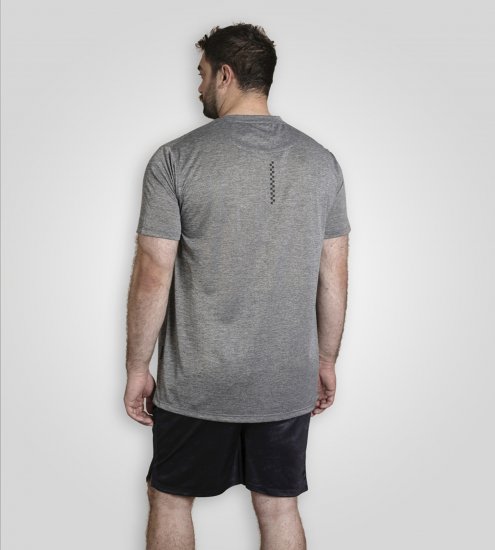 D555 Retford T-Shirt Lightweight Peach Finished Grey - Trička - Trička nadměrné velikosti - 2XL-14XL