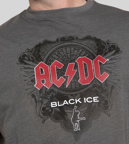 D555 Clydebank T-Shirt Official AC/DC Black Ice Grey - Trička - Trička nadměrné velikosti - 2XL-14XL