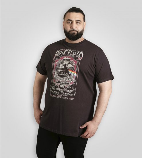 D555 Blackpool T-Shirt Official Pink Floyd Black - Trička - Trička nadměrné velikosti - 2XL-14XL