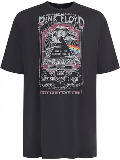 D555 Blackpool T-Shirt Official Pink Floyd Black - Trička - Trička nadměrné velikosti - 2XL-14XL