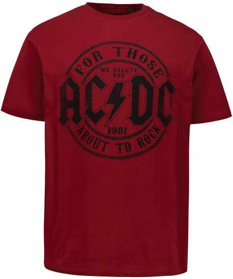 JP1880 AC/DC T-Shirt Rust Red - Trička s kapelami - 