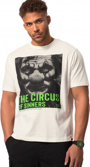 STHUGE T-Shirt Circus Of Sinners White - Trička - Trička nadměrné velikosti - 2XL-14XL
