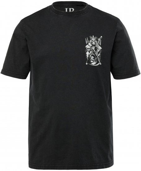 JP1880 T-Shirt Vintage Skeleton Black - Trička - Trička nadměrné velikosti - 2XL-14XL