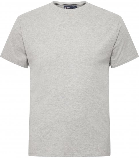 North Latitude T-Shirt O-Neck Grey Melange TALL - TALL trička - Prodloužená pánská trička