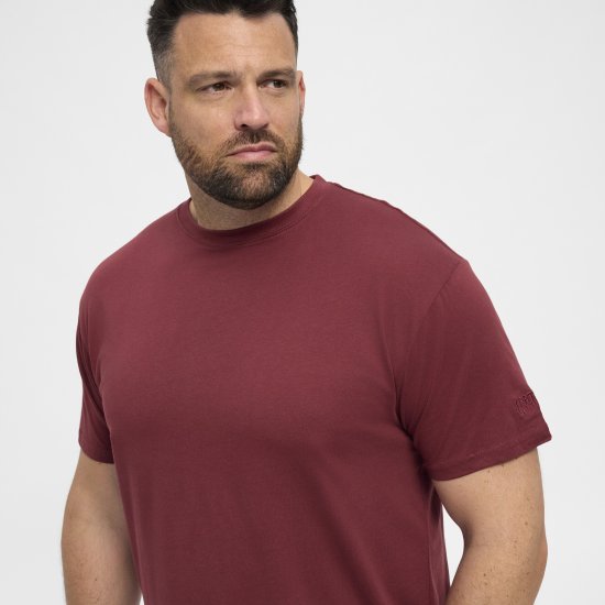 North Latitude T-Shirt O-Neck Bordeaux TALL - TALL trička - Prodloužená pánská trička