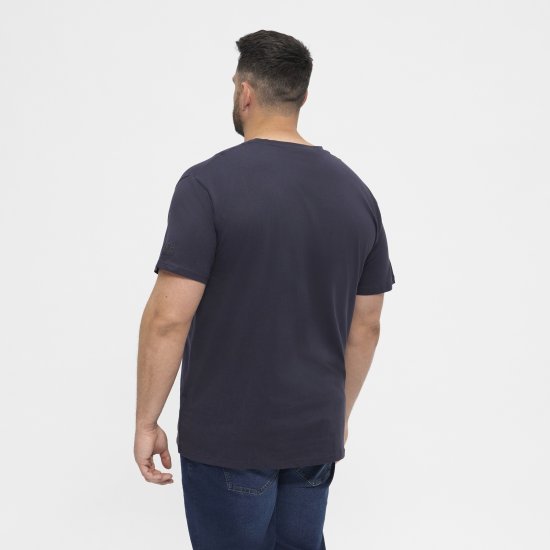 North Latitude T-Shirt O-Neck Navy Blue TALL - TALL trička - Prodloužená pánská trička
