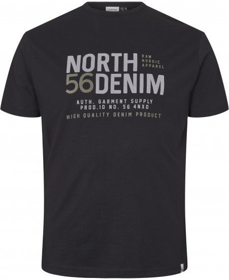 North Latitude Denim Printed T-Shirt Black TALL - TALL trička - Prodloužená pánská trička