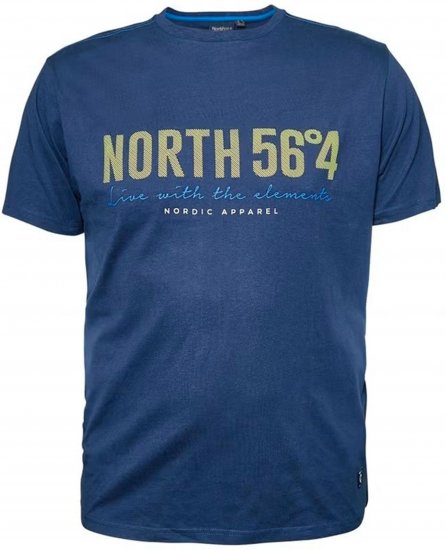 North Latitude 99865 Printed T-Shirt Blue - Trička s potiskem - Trička s potiskem - 2XL-8XL