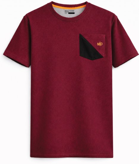 Motley Denim Milan Tričko Červená - Trička - Trička nadměrné velikosti - 2XL-14XL