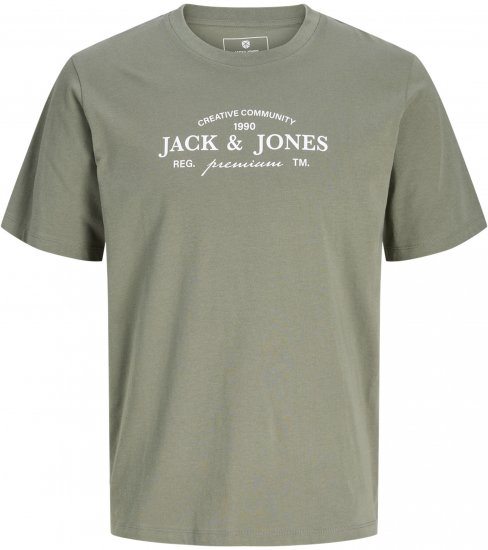 Jack & Jones Kevin Tričko Šedé - Trička - Trička nadměrné velikosti - 2XL-14XL