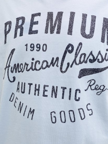 Jack & Jones Alex Tričko Světle Modré - Trička - Trička nadměrné velikosti - 2XL-14XL