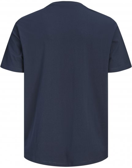 Jack & Jones Alex Tričko Tmavě Modré - Trička - Trička nadměrné velikosti - 2XL-14XL