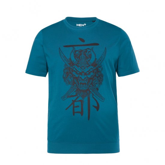Men Plus T-Shirt Short Sleeve Lagoon Green - Trička - Trička nadměrné velikosti - 2XL-14XL
