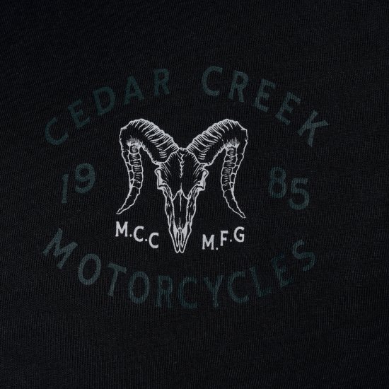 Kam Jeans 5793 Cedar Creek Reverse Print Tee Black - Trička - Trička nadměrné velikosti - 2XL-14XL