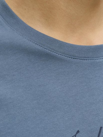 Jack & Jones Dover Denim O-Neck T-Shirt Grey - Trička - Trička nadměrné velikosti - 2XL-14XL