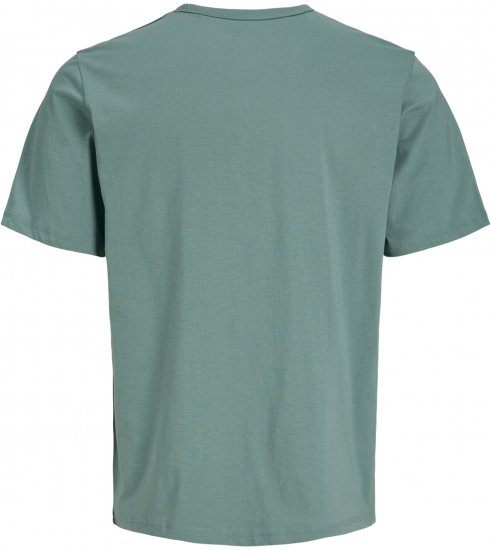 Jack & Jones College Logo Crew Neck T-Shirt Turquoise - Trička - Trička nadměrné velikosti - 2XL-14XL