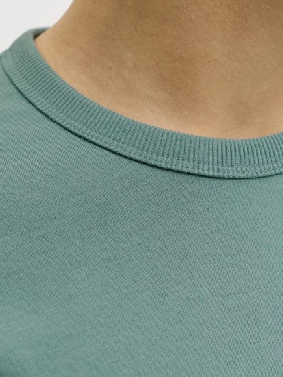 Jack & Jones College Logo Crew Neck T-Shirt Turquoise - Trička - Trička nadměrné velikosti - 2XL-14XL