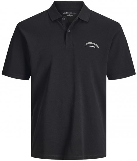 Jack & Jones College Logo Polo Short Sleeve Black - Polokošile - Polokošile 2XL-8XL - Trička s límečkem 2XL-8XL