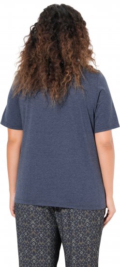 Ulla Popken Peacock Short Sleeve Graphic Tee - Potištěná trička pro ženy - 