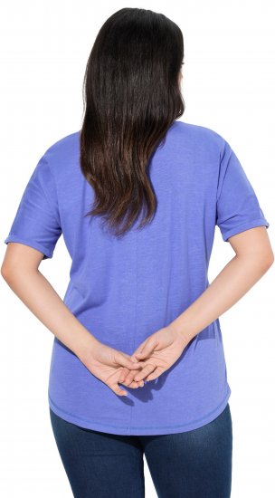 Ulla Popken Lady Of The Moon Short Sleeve Graphic Tee Lavender - Potištěná trička pro ženy - 