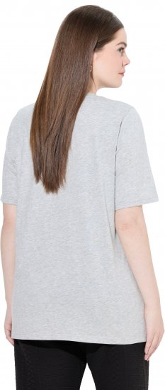 Ulla Popken Eco Cotton Basic T-Shirt 2-Pack Grey/Pink - Trička - 