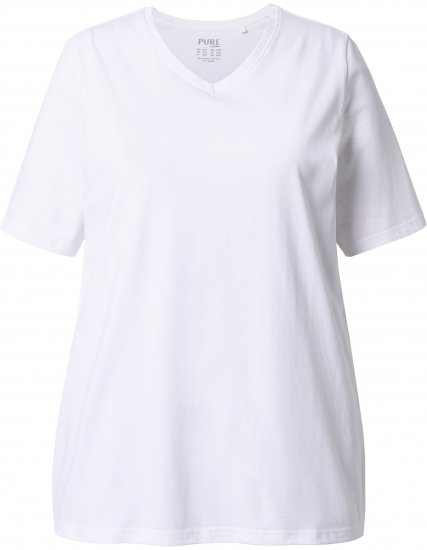 Ulla Popken Eco Cotton Basic T-Shirt 2-Pack Green/White - Trička - 