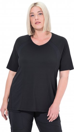 Ulla Popken Quick-Drying Short Sleeve T-Shirt Black - Trička - 