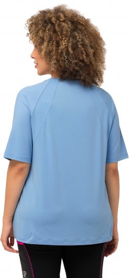 Ulla Popken Quick-Drying Short Sleeve T-Shirt Pale Blue - Trička - 