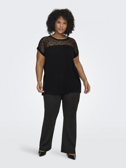 Only Carmakoma Flake Top Black - Topy - 
