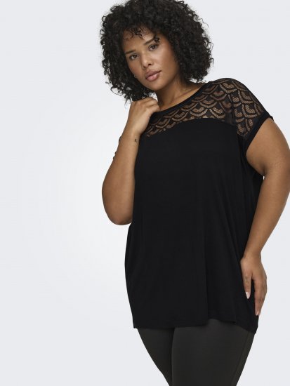 Only Carmakoma Flake Top Black - Topy - 