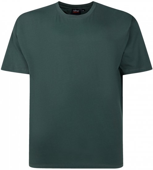 Espionage T015 Plain T-Shirt Bottle Green - Trička bez potisku - Trička bez potisku - 2XL-14XL