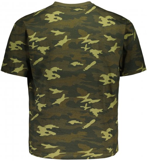 Big Bones X2175 Camo T-Shirt Green - Trička - Trička nadměrné velikosti - 2XL-14XL