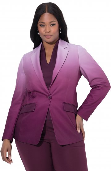 Ulla Popken Sako S Barevným Přechodem Bobulová - Blejzry - 