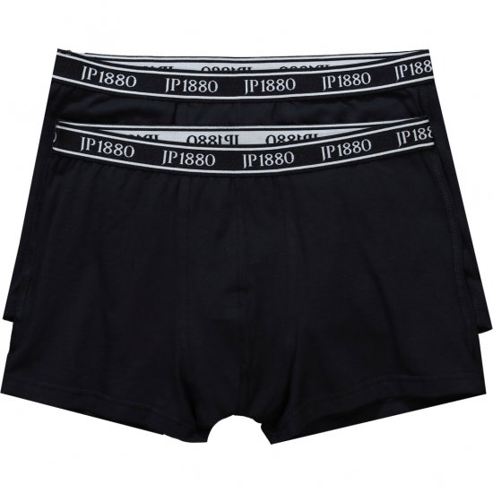 JP1880 Boxershorts Flexnamic 2-Pack Black - Spodní prádlo - Spodní Prádlo Nadměrné Velikosti 2XL-8XL