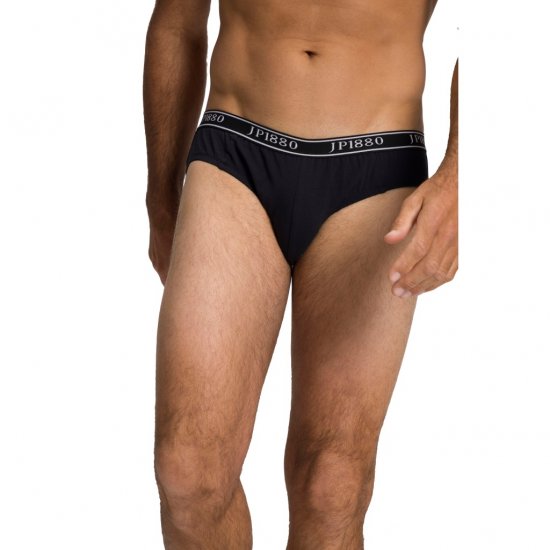 JP1880 Briefs Stretch Cotton 2-Pack Black - Spodní prádlo - Spodní Prádlo Nadměrné Velikosti 2XL-8XL